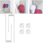 Acrylic Wall Mounted Hat Hook - 2PCS Baseball Cap Organizer, Multi-Purpose Hat Holder, White Hat Hangers